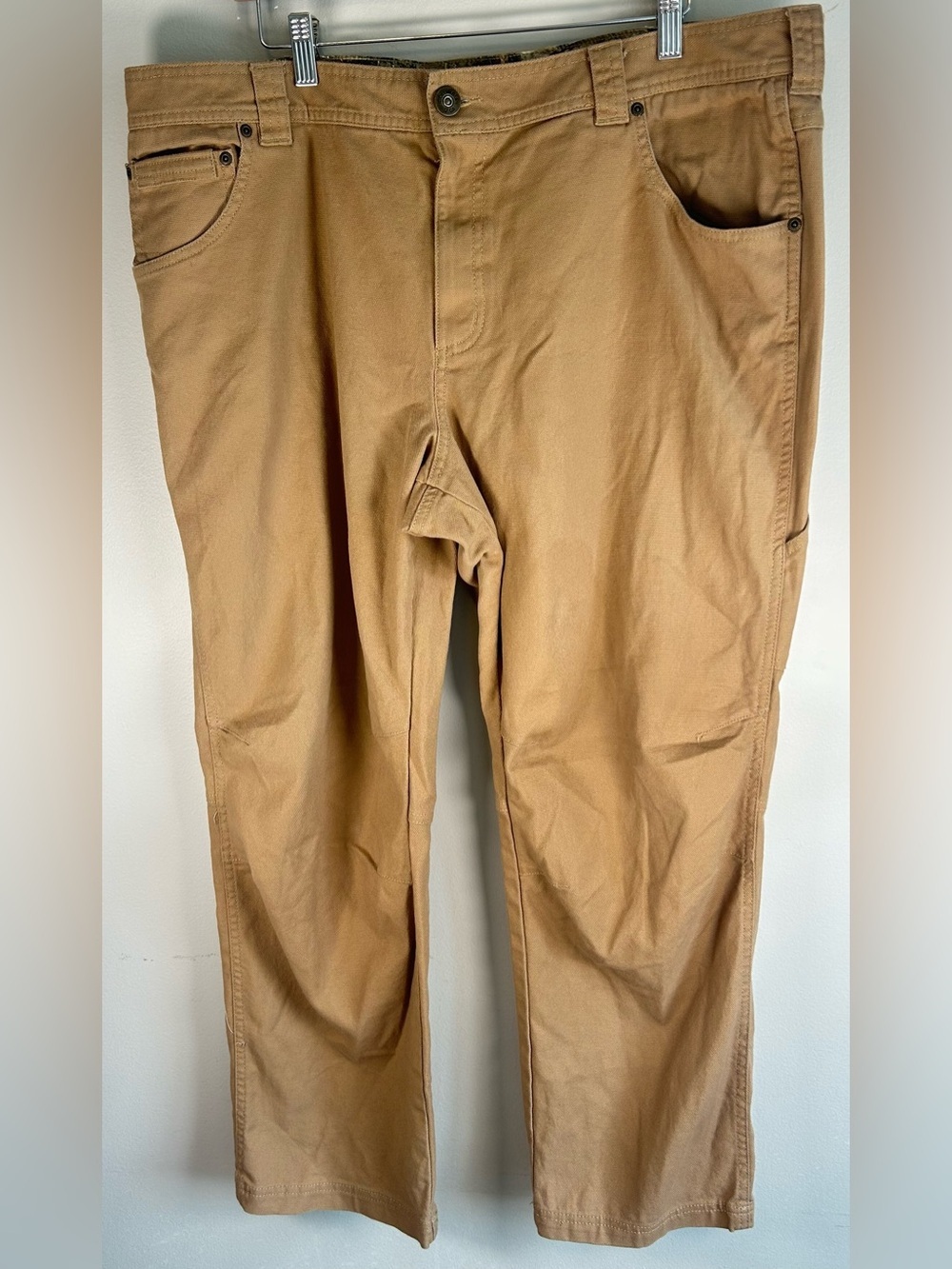 Columbia Men's PHG Roughtail Field Pants 40x29 Sahara Brown Canvas Outdoor EUC